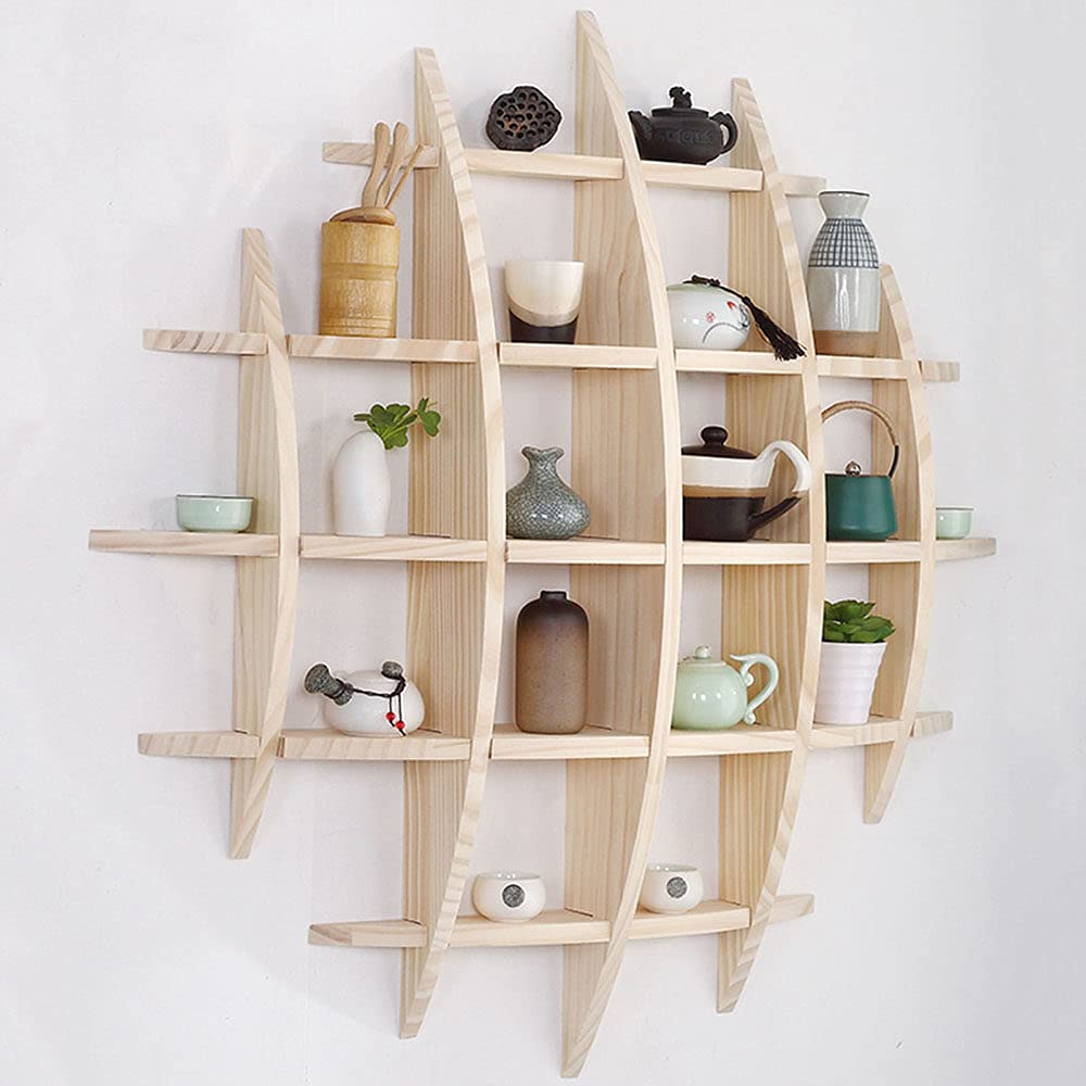 Amazon.co.jp: アンティークディスプレイラック,棚 木製ラック,香炉台