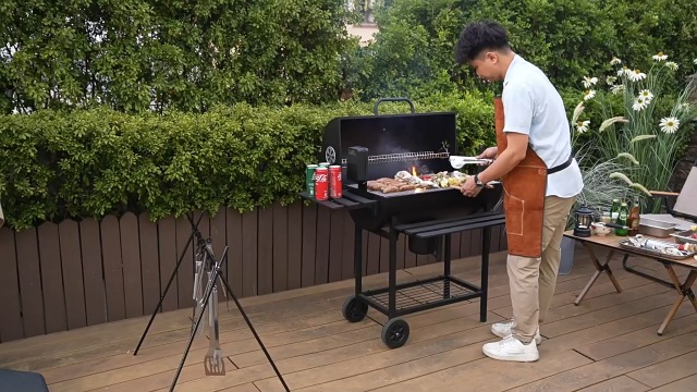 Amazon | Fengzel Outdoor ハイスタイル バレル式バーベキューコンロ