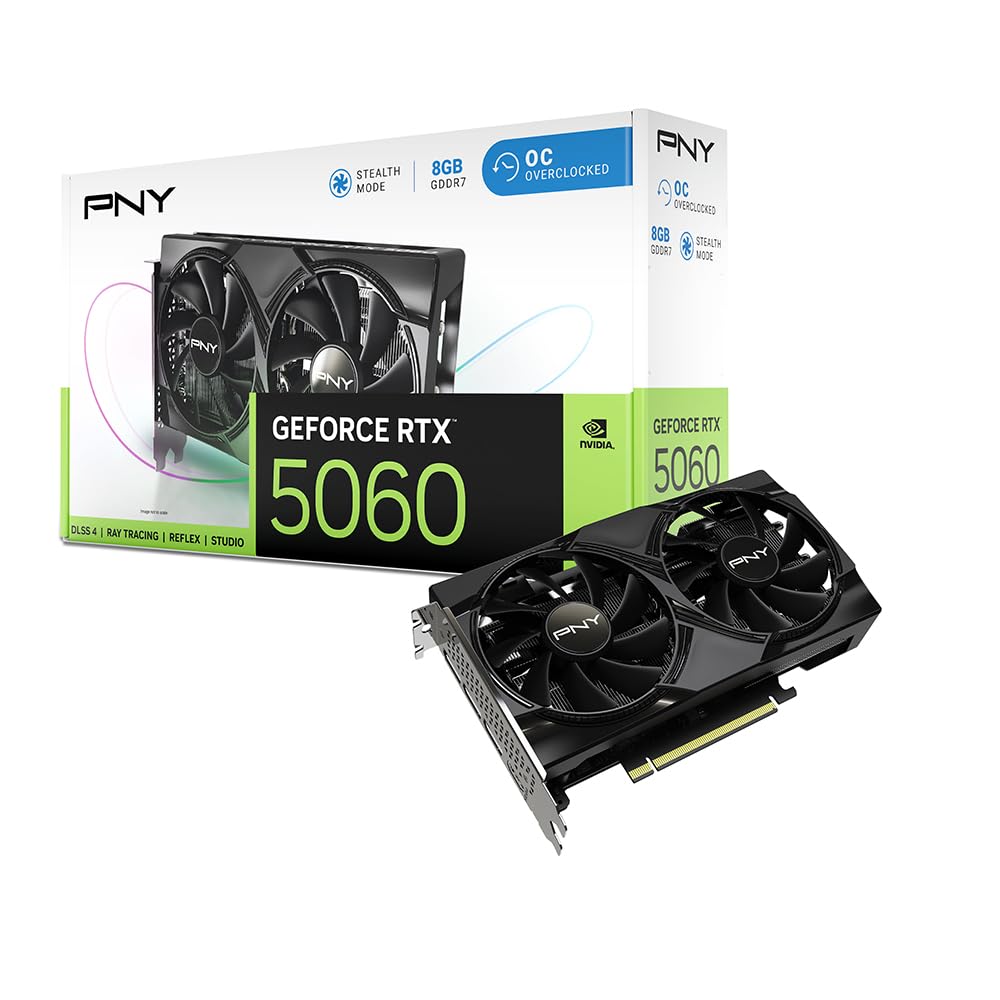 Amazon.com: PNY NVIDIA GeForce RTX™ 5060 OC Dual Fan, Graphics