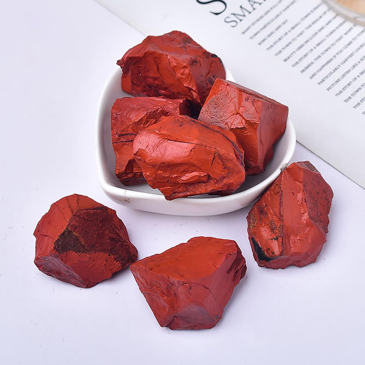Amazon.co.jp: SUKIMIND 400gセット レッドジャスパー 原石 天然石 赤