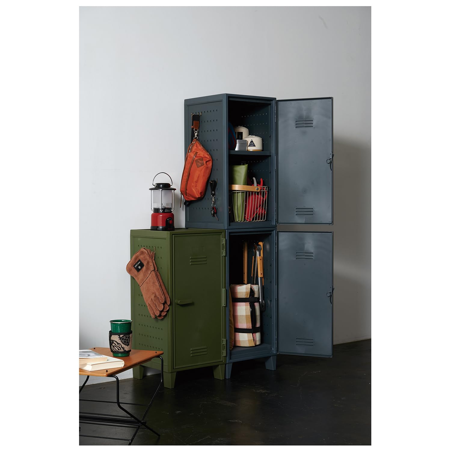 Amazon.co.jp: 天馬(Tenma) バッゾ VAZZO ロッカー型 収納 レトロ ペグ