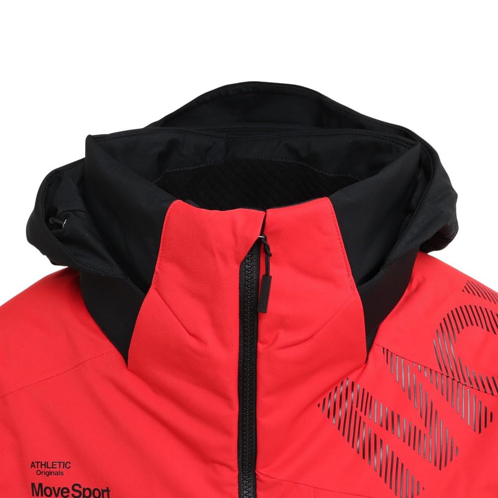 DESCENTE スキーウェア M 黒 赤 ロゴ入り DESCENTE スキーウェア M 黒