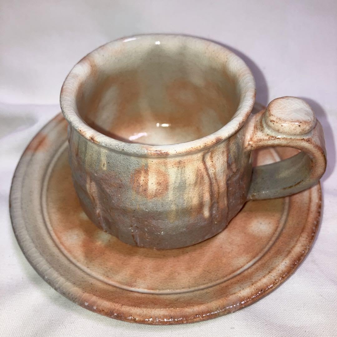 Amazon.co.jp: お萩焼 珈琲カップ＆ソーサー2客セット : ホーム＆キッチン