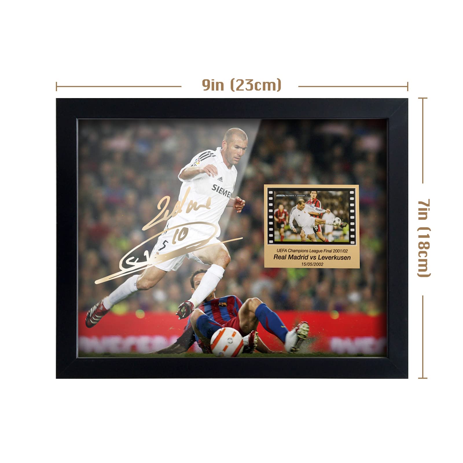 ジダン直筆サインユニホーム 額.証明書付き ジダン直筆サイン