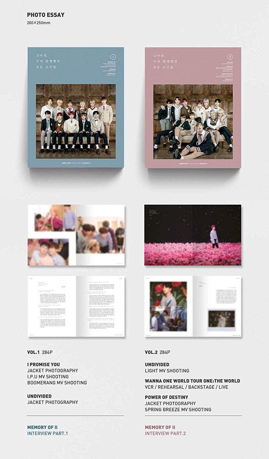 Amazon.co.jp: WANNA ONE - PHOTO ESSAY SEASON 2 Thank You For Every