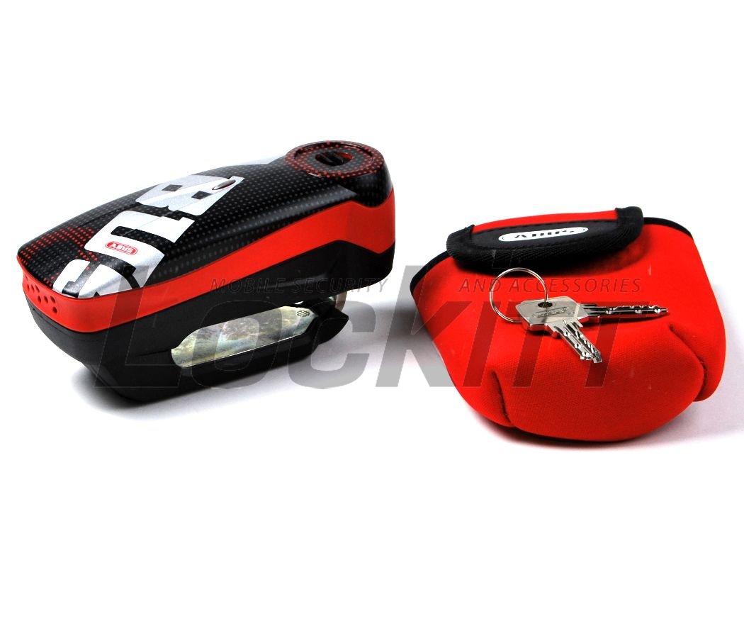 Amazon | ABUS(アブス) バイク用ディスクロック ピクセルレッド