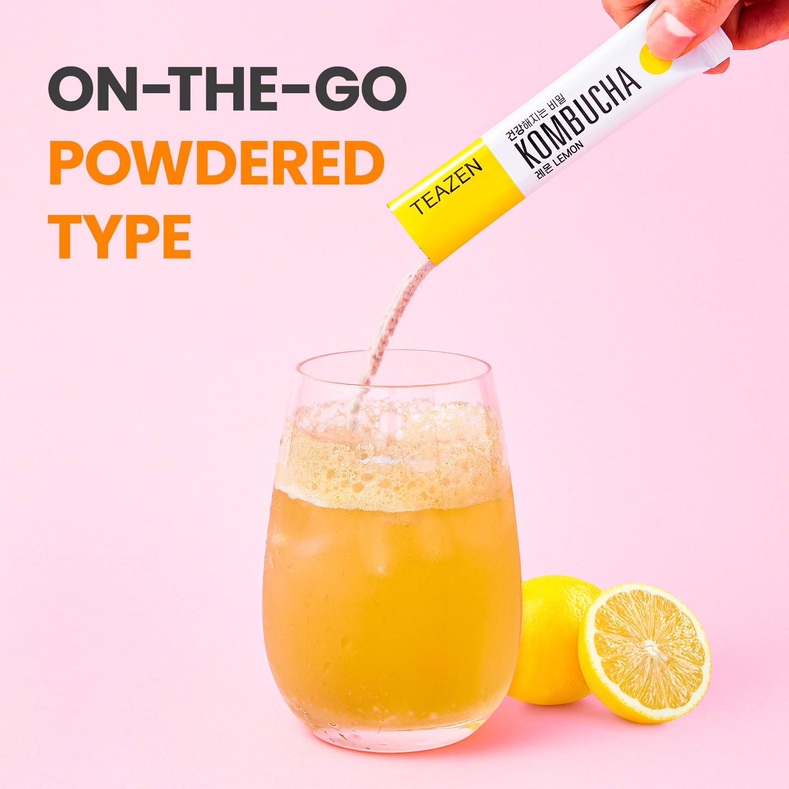 Amazon.com: TEAZEN Lemon Kombucha Powder, Hydration Drink Mix