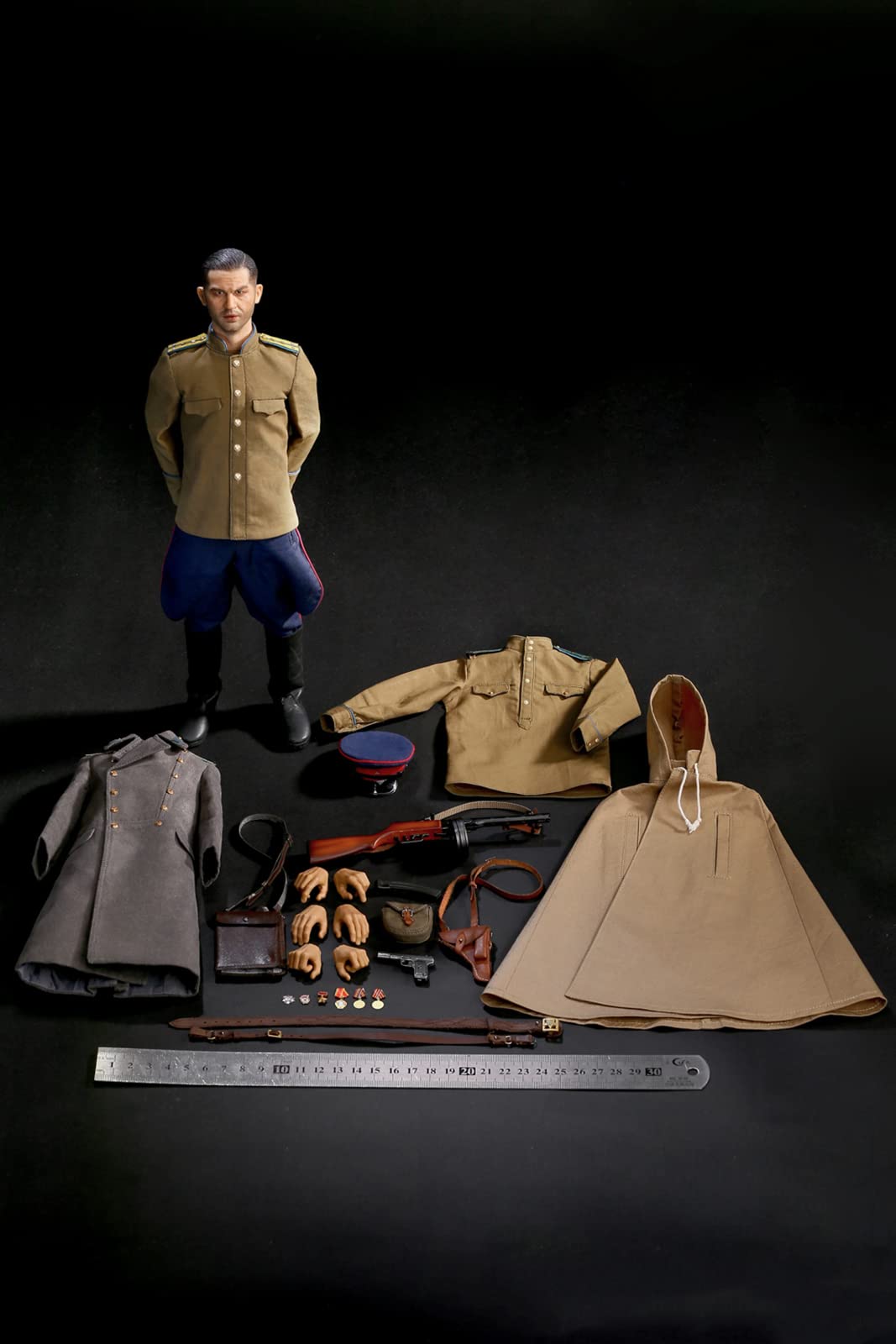 Amazon.co.jp: 1/6スケールNKVDオフィサーアクションフィギュア 第二次