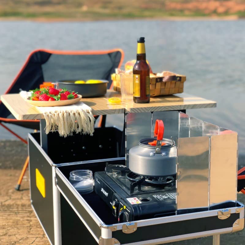 PEAK アウトドア/キャンプ用キッチンテーブル(収納バッグ付き) PEAK