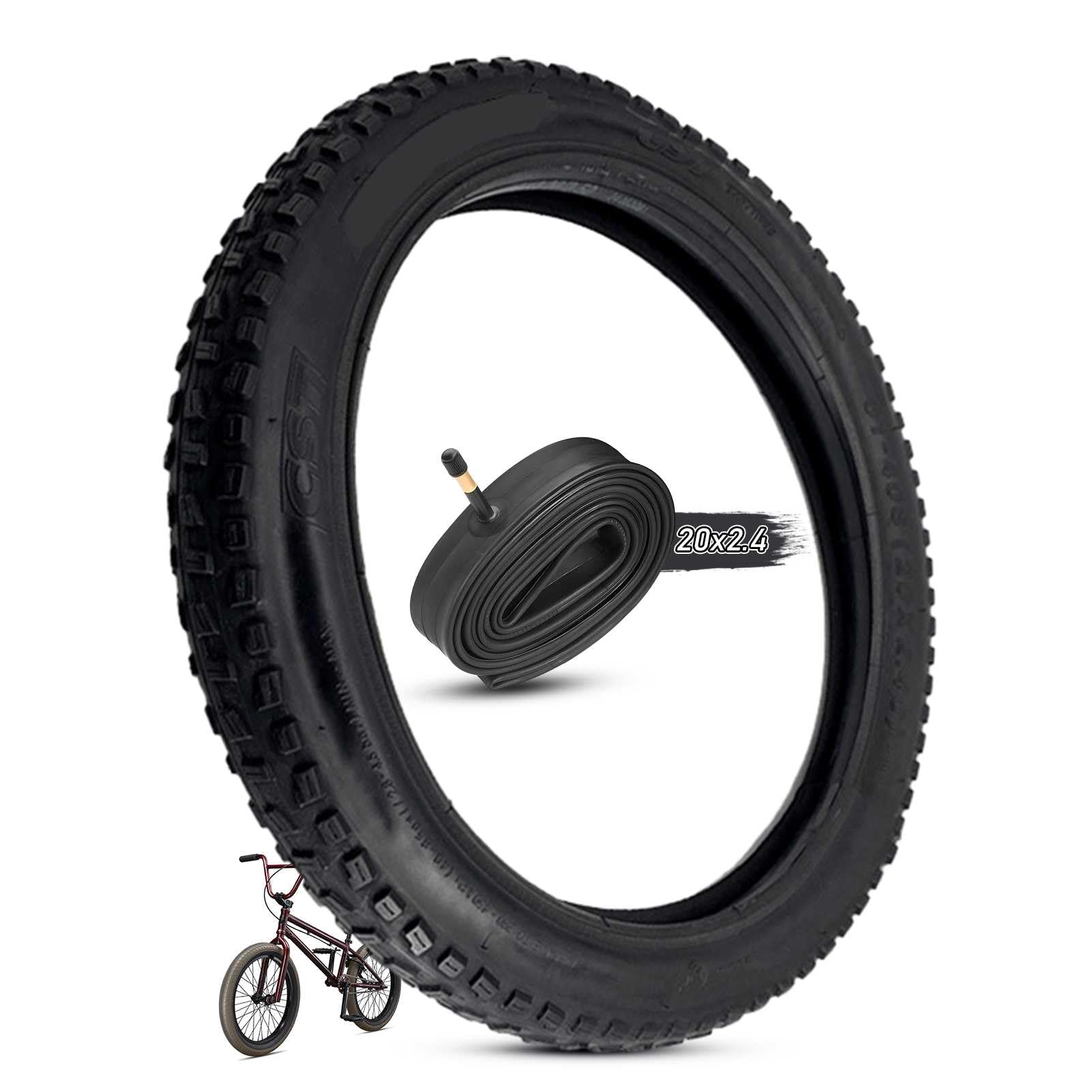 Amazon | 20x2.4 タイヤ 20 2.4 チューブ 20x2.40インチ タイヤ