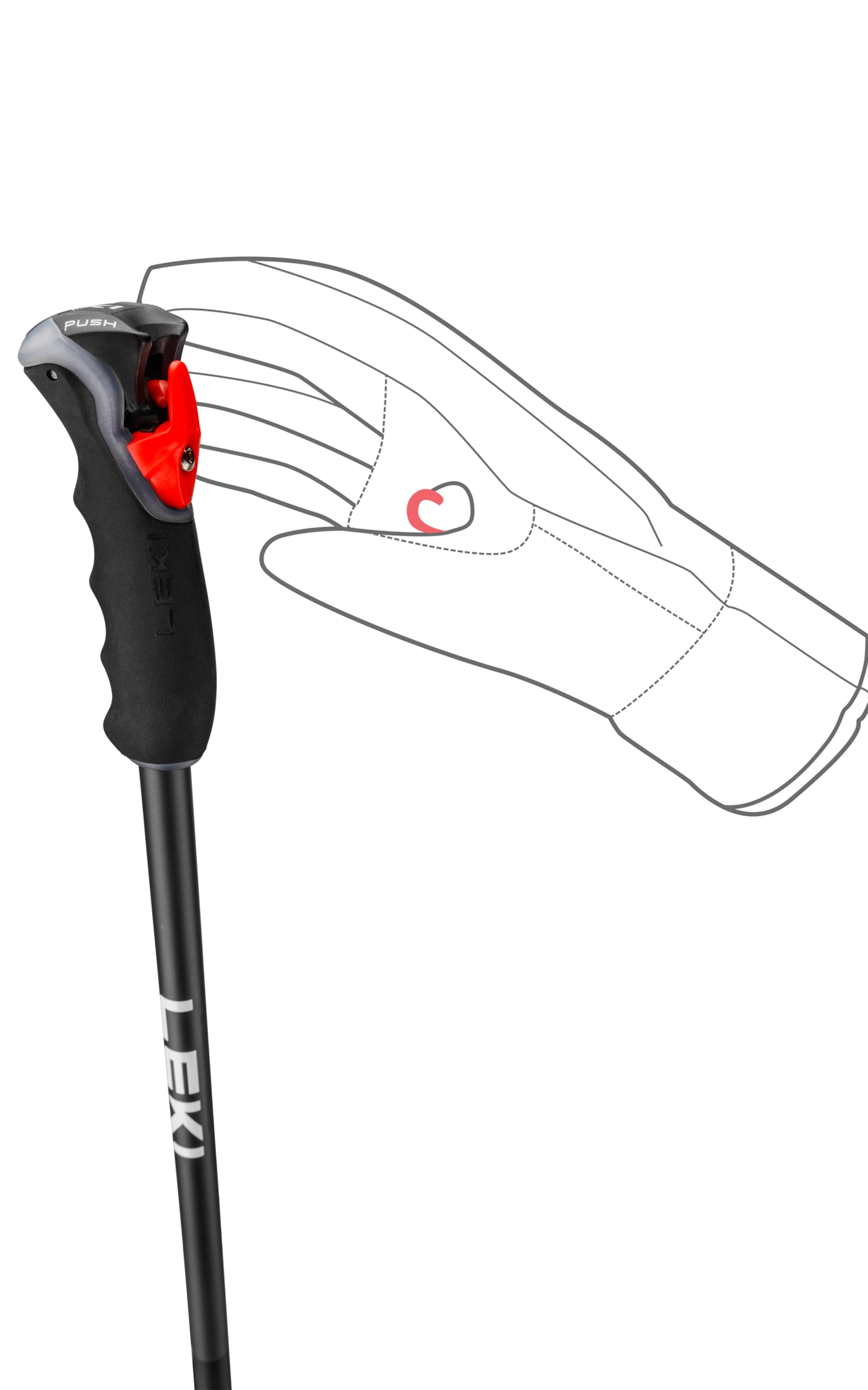 Amazon | LEKI Peak Vario 3D 調節可能なスキーポール アルペンスキー