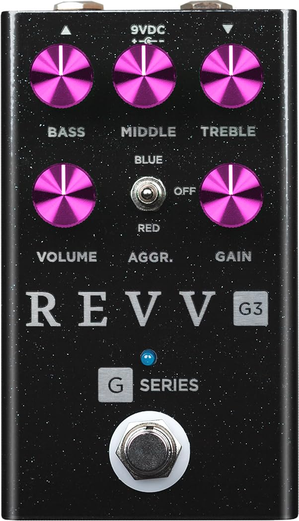 Amazon.com: Revv Amplification G Series G3 Pedal, Black Sparkle