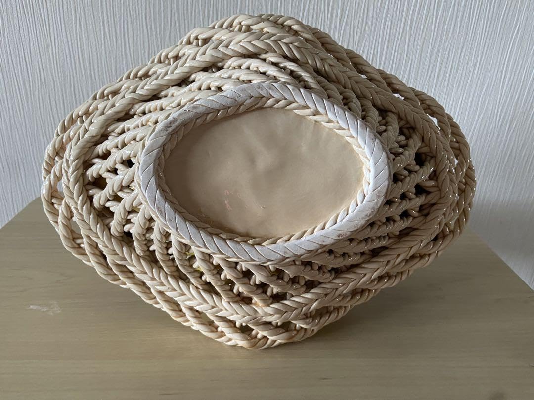 Amazon｜陶器製 イタリア製フルーツバスケット｜フルーツバスケット