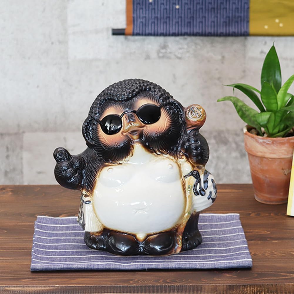 Amazon.co.jp: しがらき焼 ヤンキー狸【ヤンキー狸 ta-0385】 陶器 し