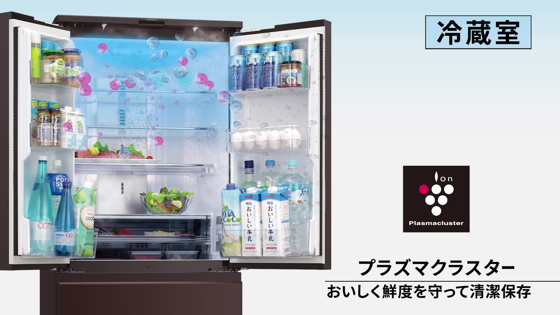 Amazon.co.jp: シャープ 冷蔵庫 幅65.0cm 457L SJ-GK46J-R プラズマ