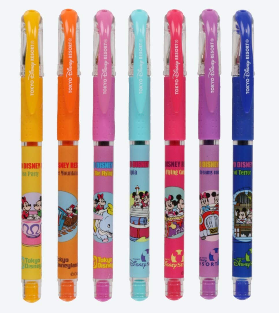 Amazon.co.jp: ミッキー＆ミニー カラーボールペン（シグノ）7本セット