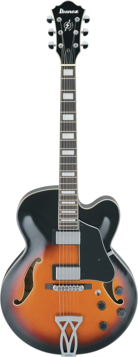 Ibanez AF75BS Guitarra elétrica acústica totalmente oca