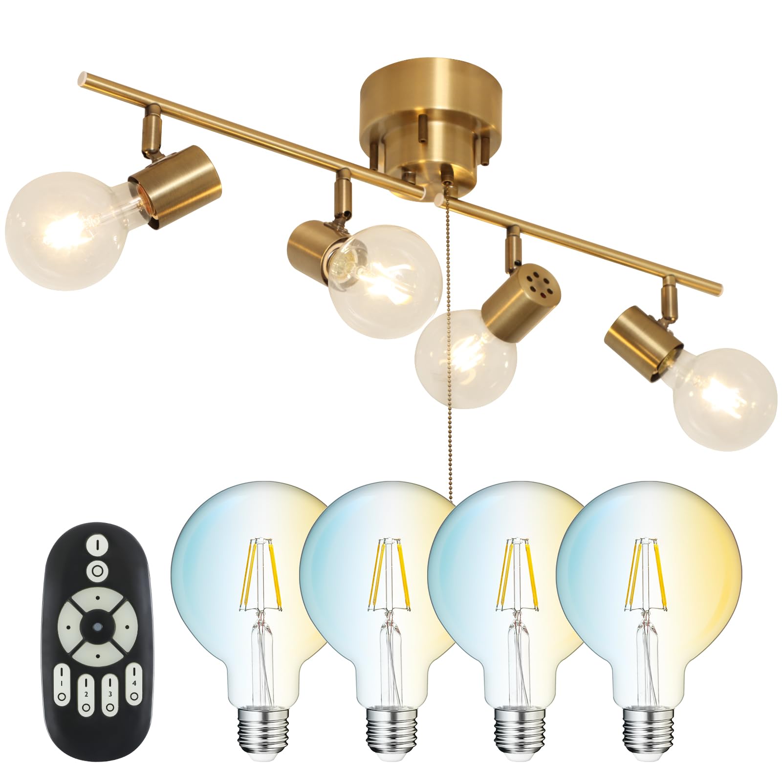 Amazon.co.jp : 共同照明 シーリングライト 4灯 E26 GT-DJ-IE26Q-G95CT