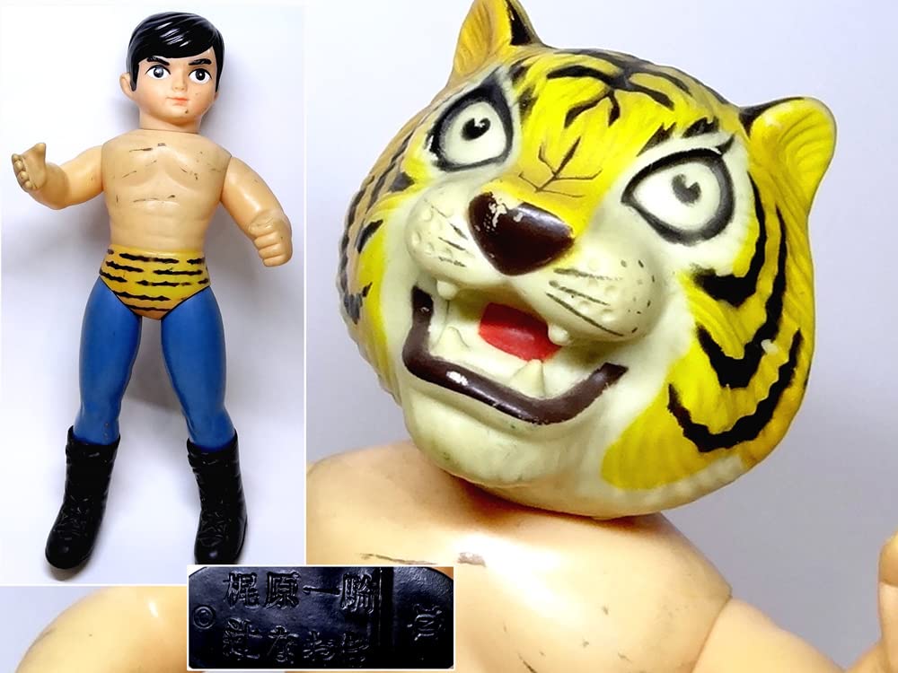 タイガーマスクのソフビ人形（ゴールデンマスク、当時物） 梶原一騎 辻
