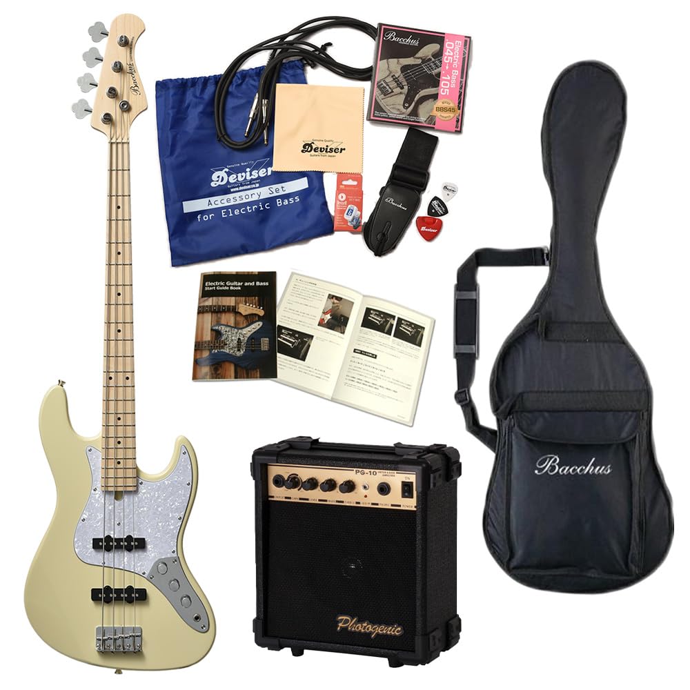 Amazon | Bacchus バッカス WJB-360M 初心者セット ジャズベースタイプ