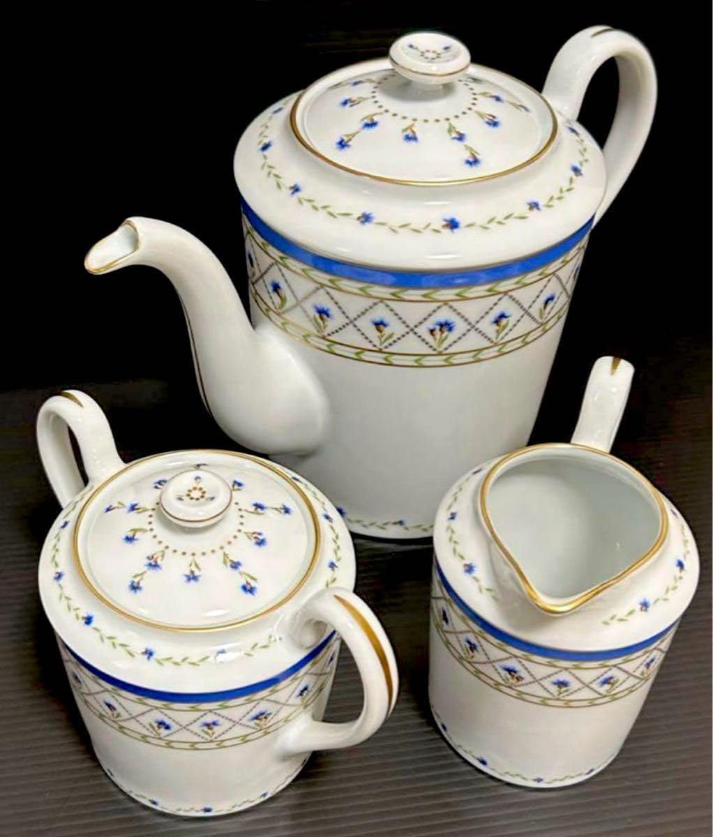 希少 アビランド リモージュ ティーポット シュガーポット クリーマー