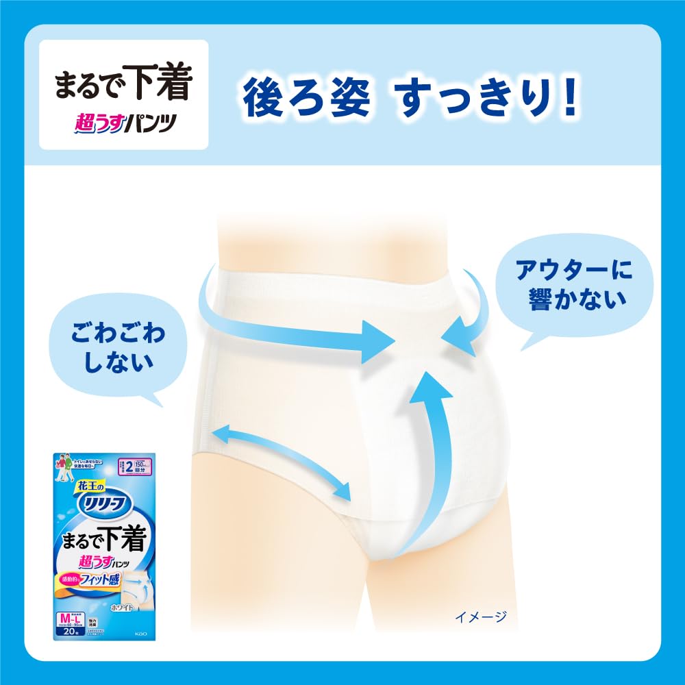 Amazon | リリーフ 【お試しパック】 パンツタイプ まるで下着 2回分 M