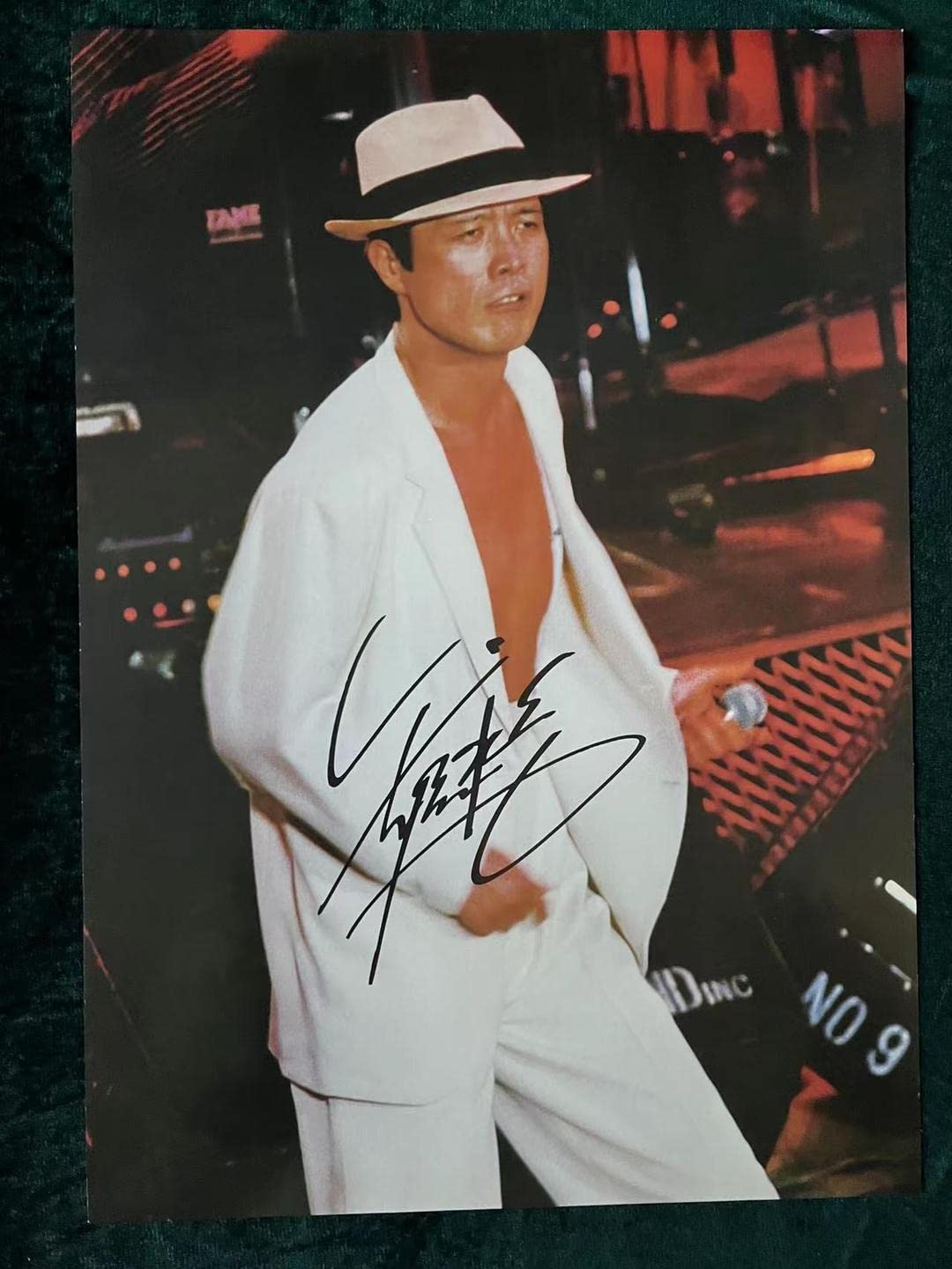 Amazon.co.jp: E.YAZAWA 矢沢永吉 白スーツ 印刷サイン ポスター