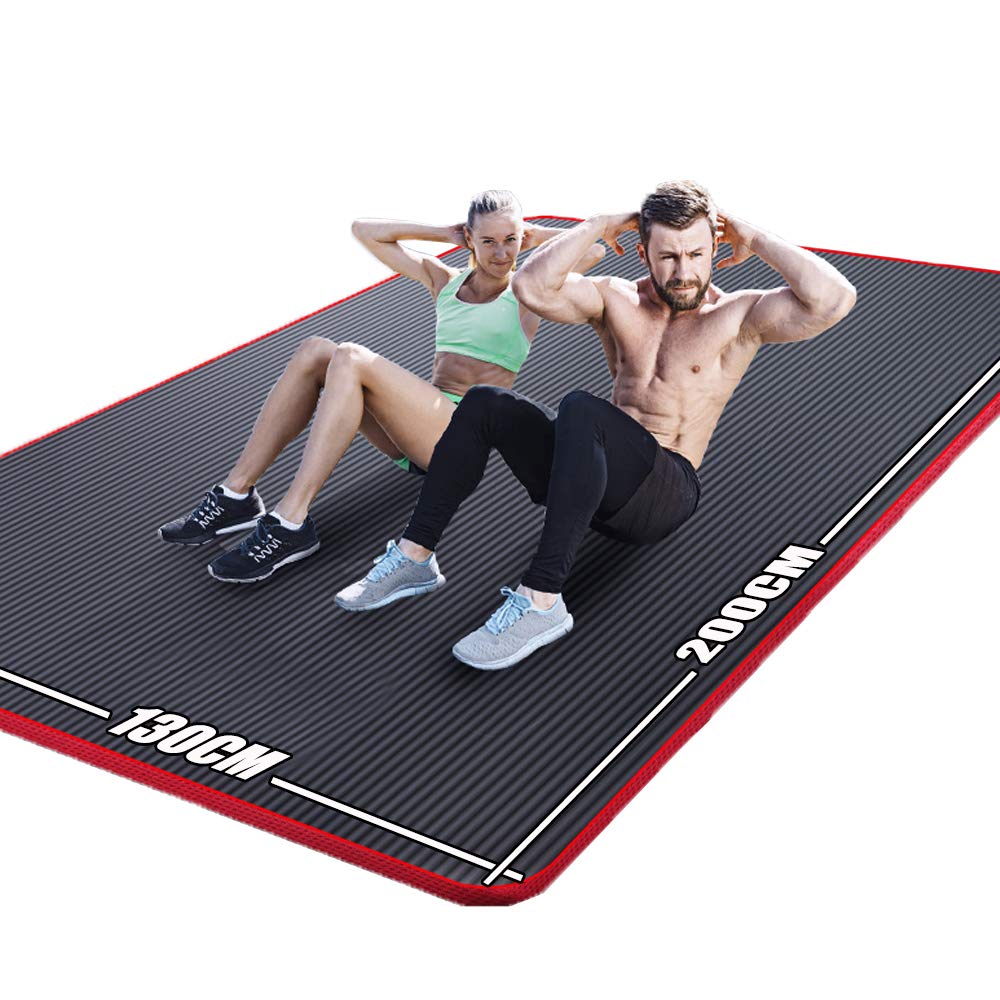 Amazon | Augxem ヨガマット 二人 幅広 200*130cm 厚さ 10mm／15mm