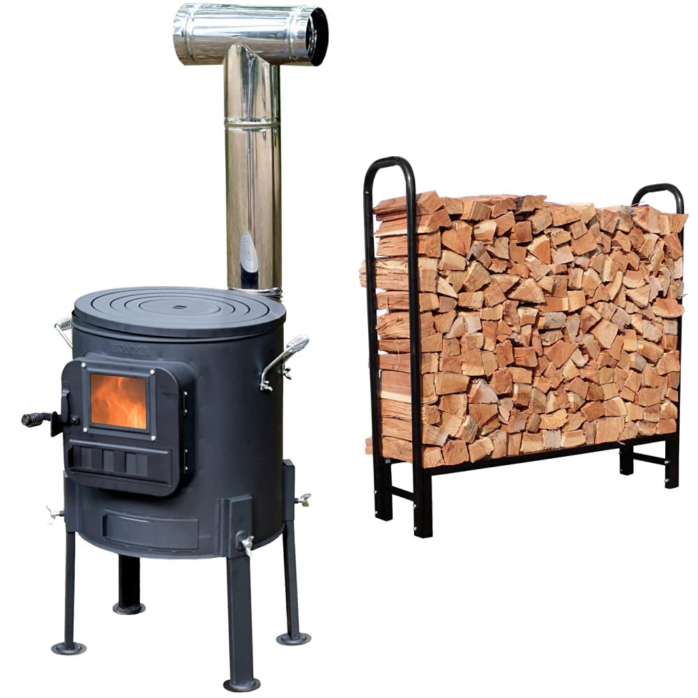 Amazon | 【Amazon.co.jp 限定】ホンマ製作所 薪ストーブ＆薪ラック(幅