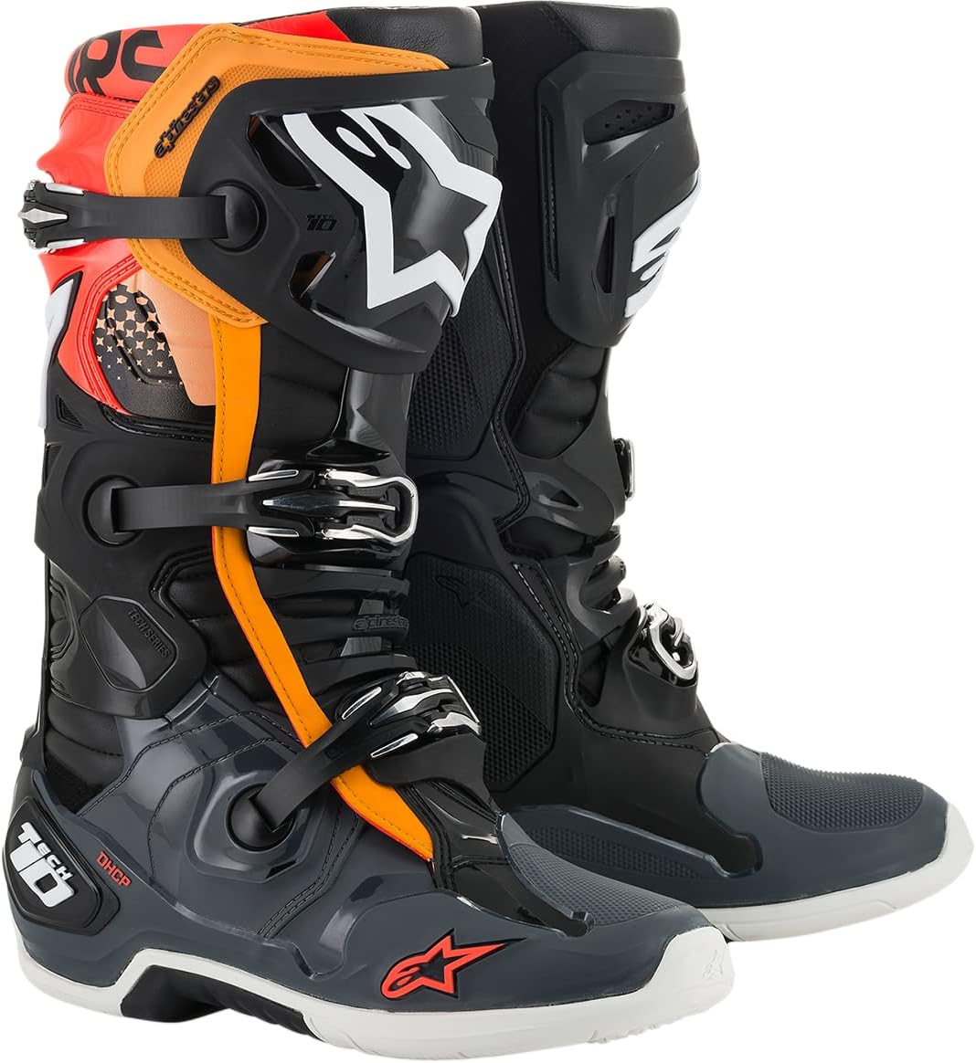 Amazon.co.jp: Alpinestars メンズ Tech 10 モトクロスブーツ、クール