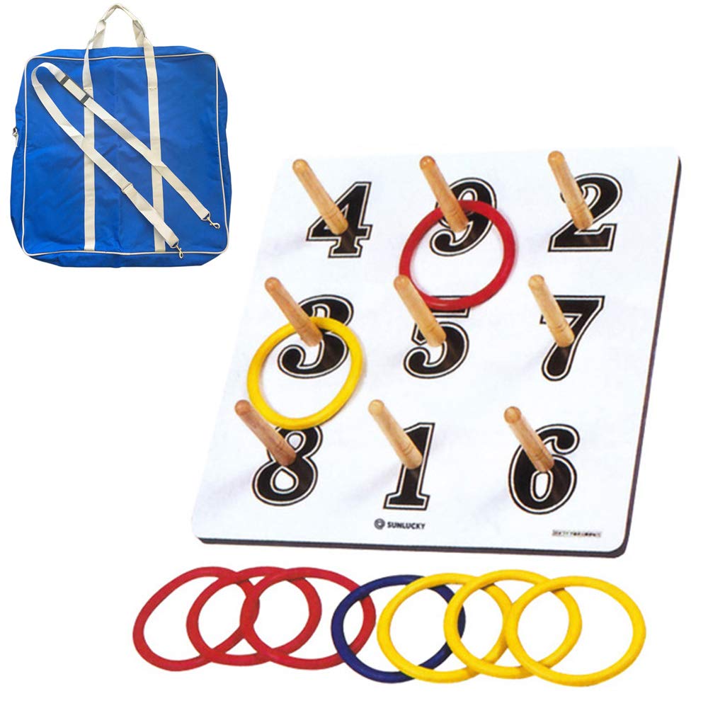 Amazon.co.jp: サンラッキー 公式 輪投げ 輪投げセット お得な収納