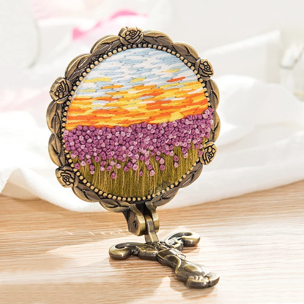 Amazon.com - Rayberro DIY Embroidery Mirror Set,Sea of Flowers