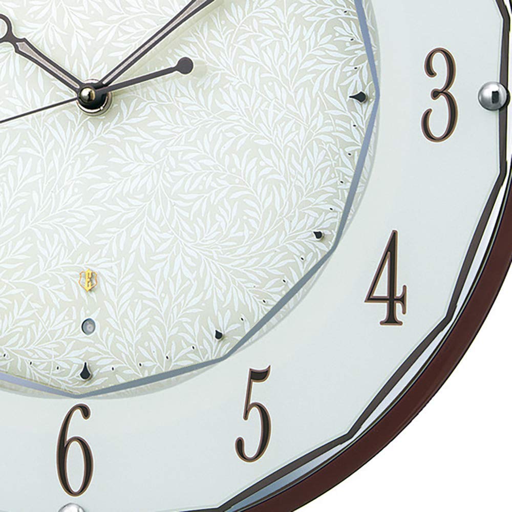 Amazon.co.jp: セイコークロック 掛時計 濃茶 直径320x45mm 電波