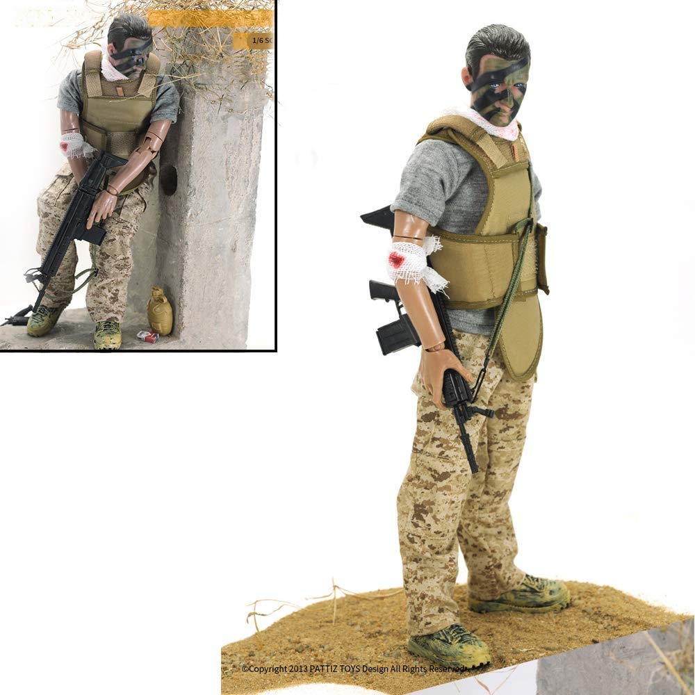 Amazon | 1/6ソルジャーアクションフィギュアモデルおもちゃミリタリー
