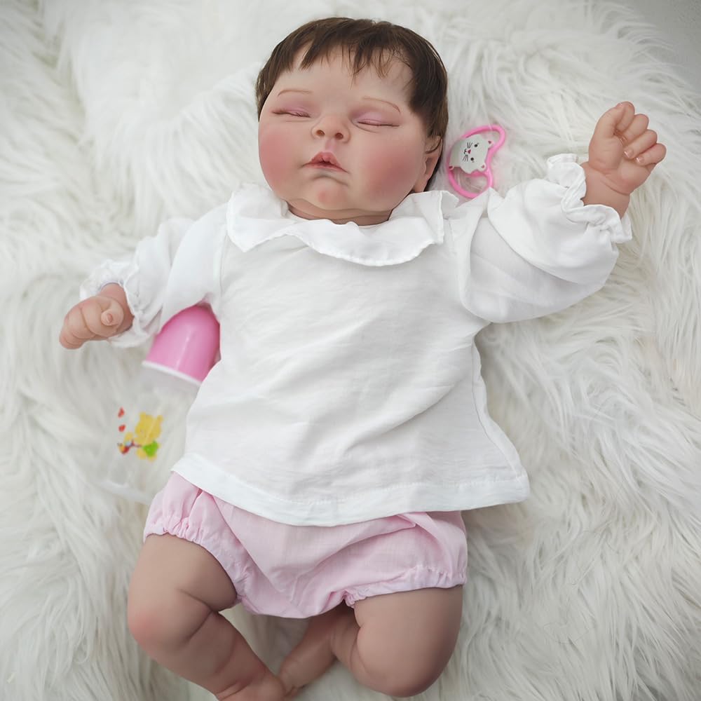 Amazon.co.jp: Meeler リボーンドール 49cmリアルな 笑顔赤ちゃん人形