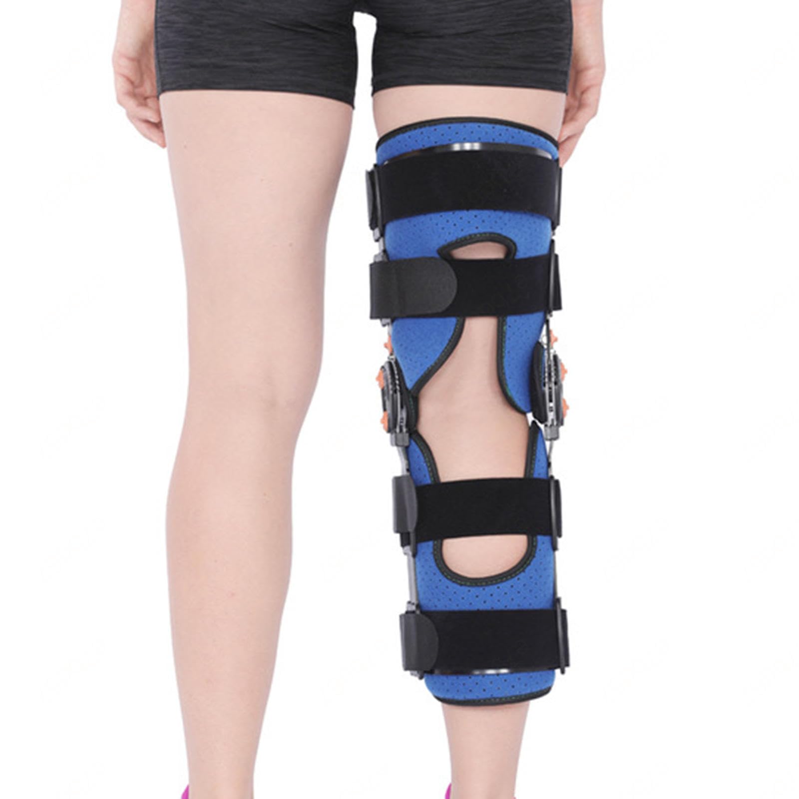 Amazon.co.jp: チャック付き膝関節固定装具、男性女性用ヒンジ式膝装具