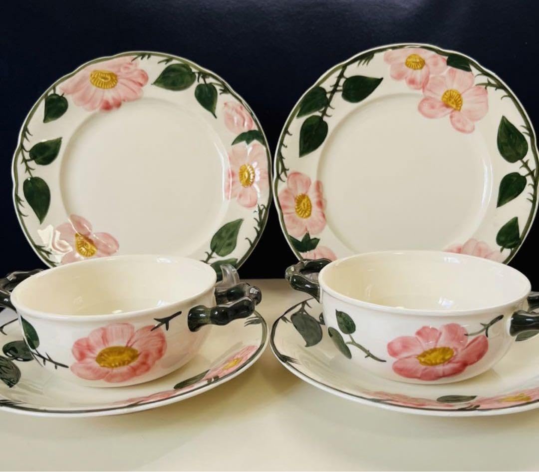 Amazon.co.jp: ビレロイボッホ ワイルドローズ スープカップ プレート