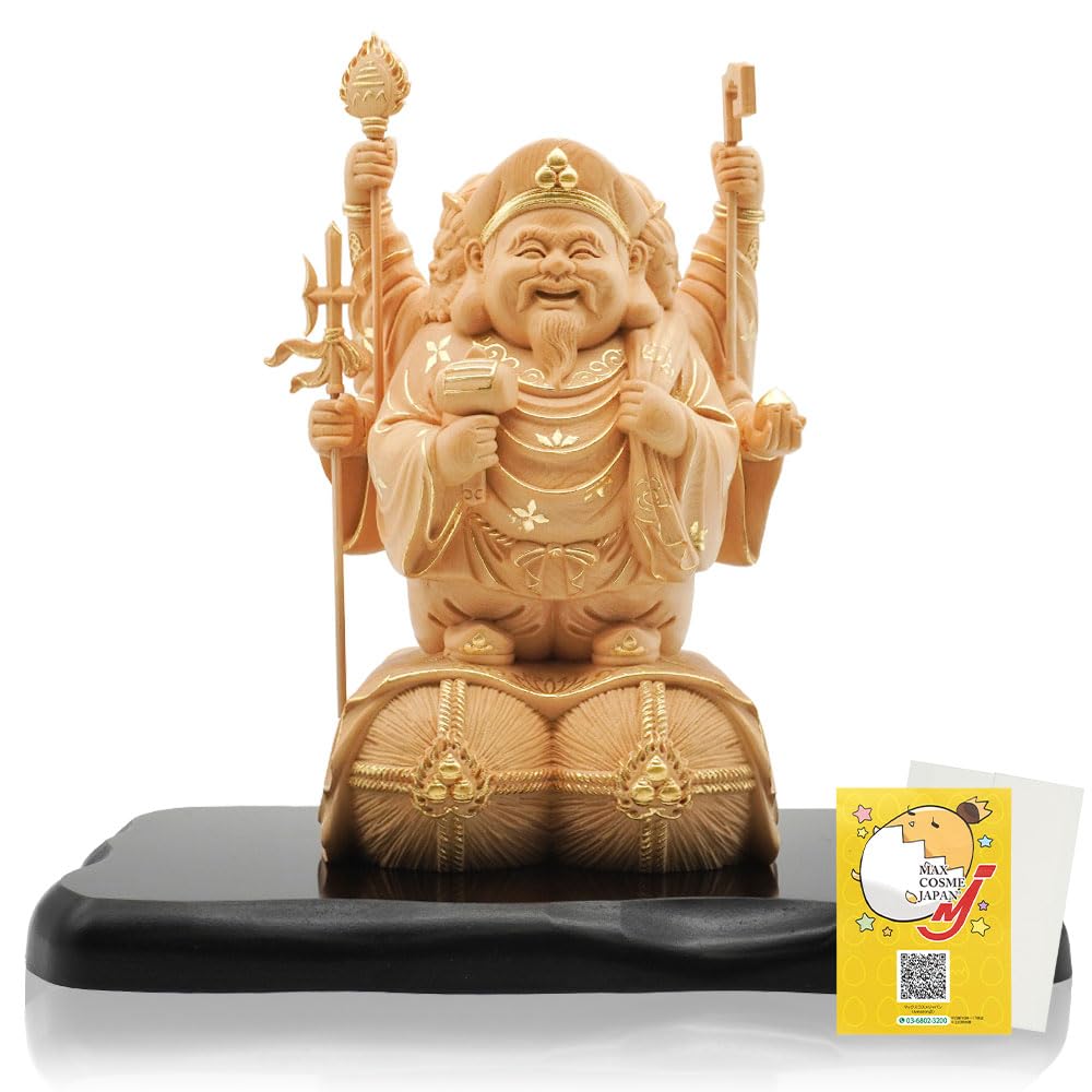 早い者勝ち！おめでたい 招福龍神 七福神のアンティーク彫刻 早い者