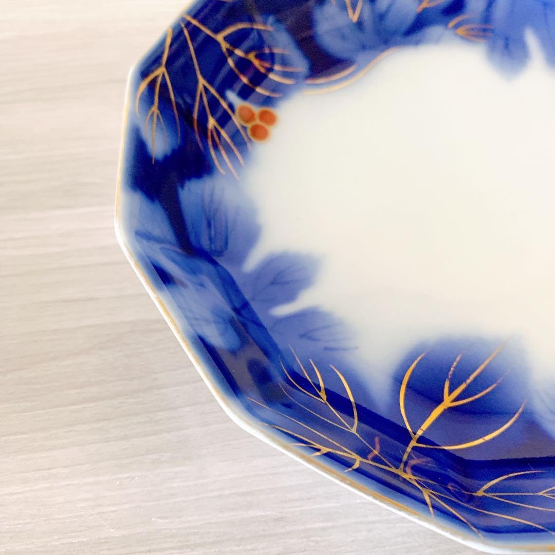 皇室御用達・深川製磁器のブドウ柄花器 26×22cm 皇室御用達・深川製