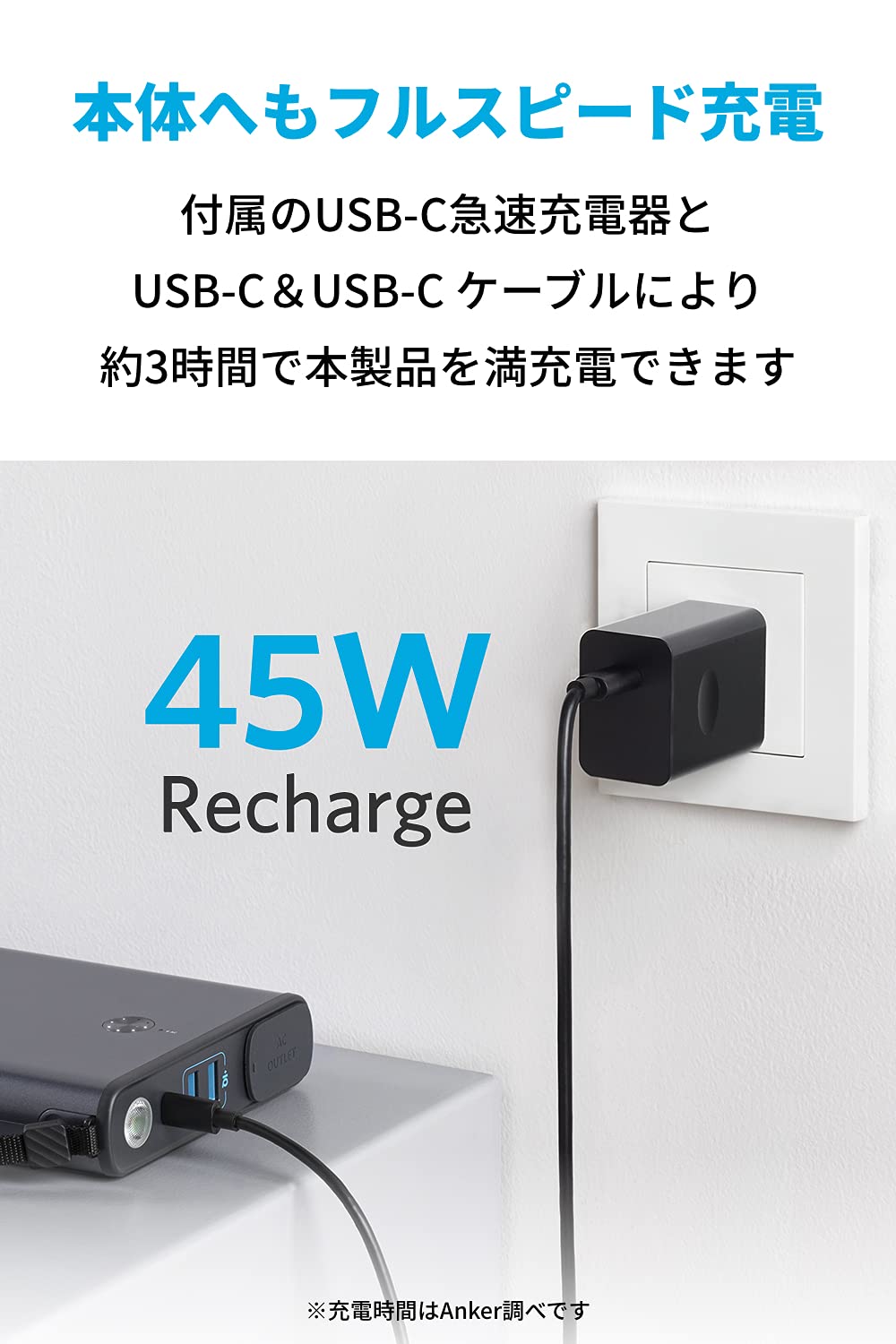 Amazon | Anker PowerHouse 100 (ポータブル電源 27,000mAh / 97.2Wh