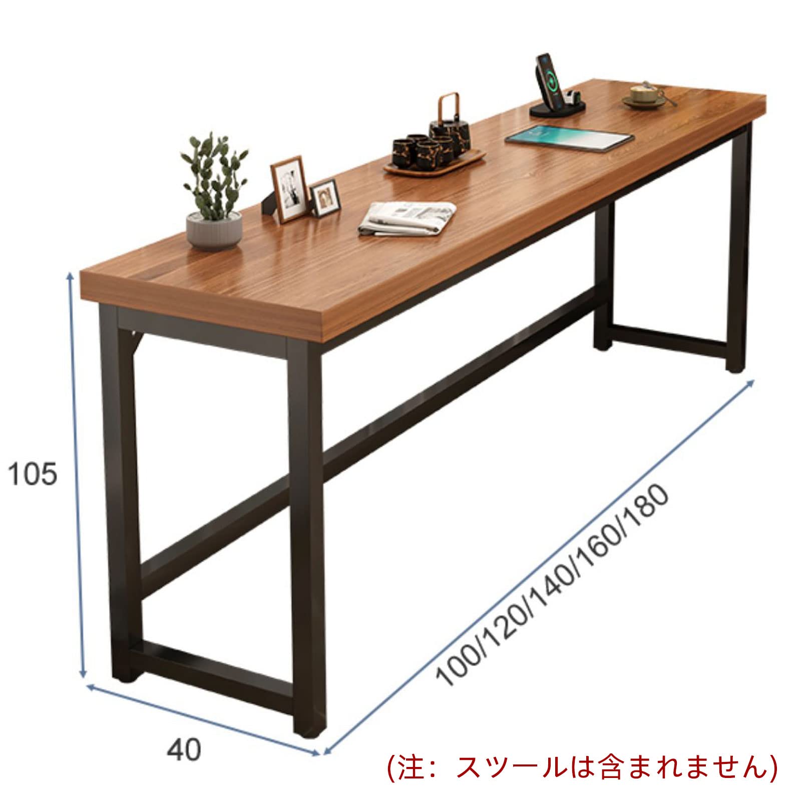 Amazon｜FVTVHEV カウンターテーブル パソコンデスク 高さ105cm 省