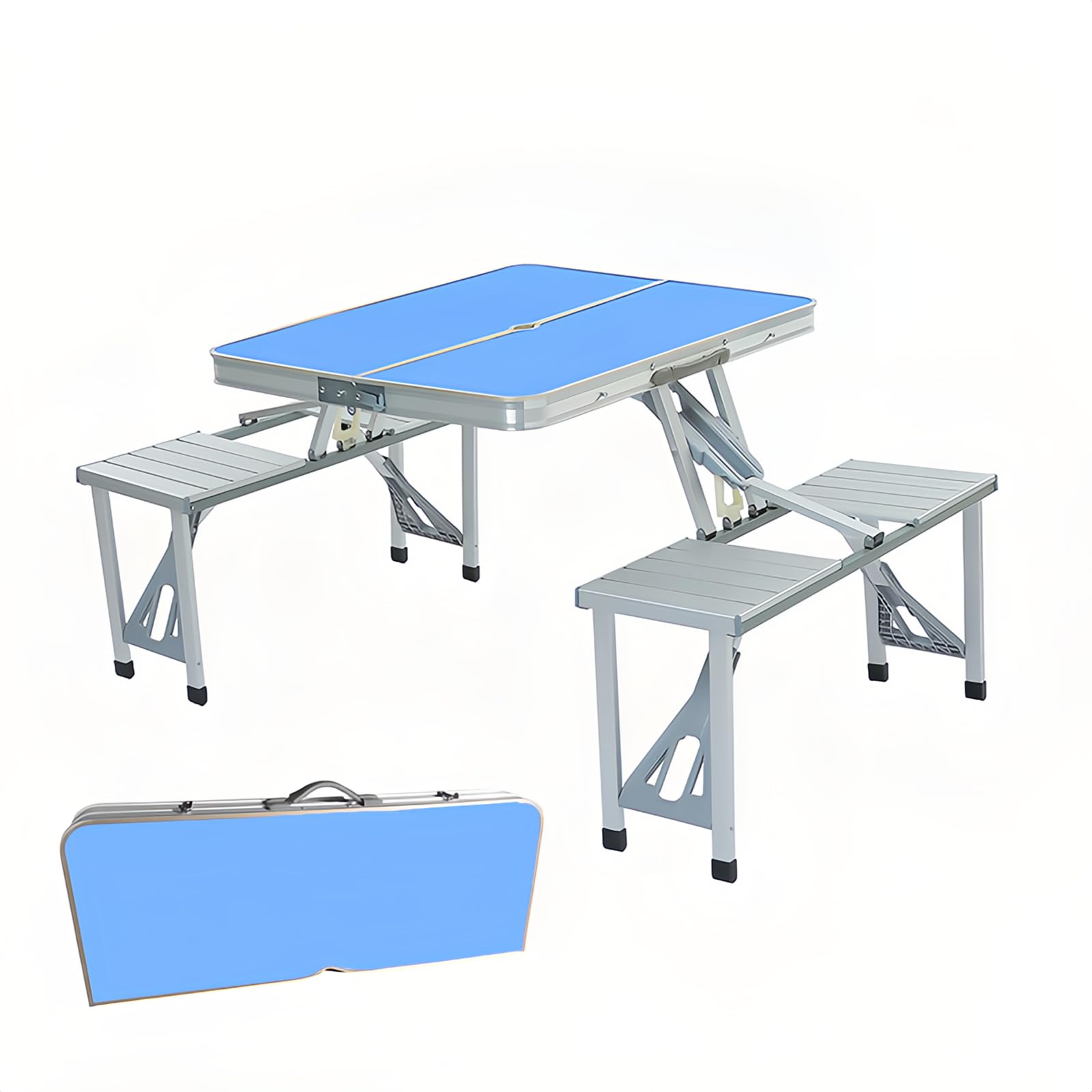 折りたたみキャンプテーブルセット 4人用 パラソル付き Amazon.co.jp