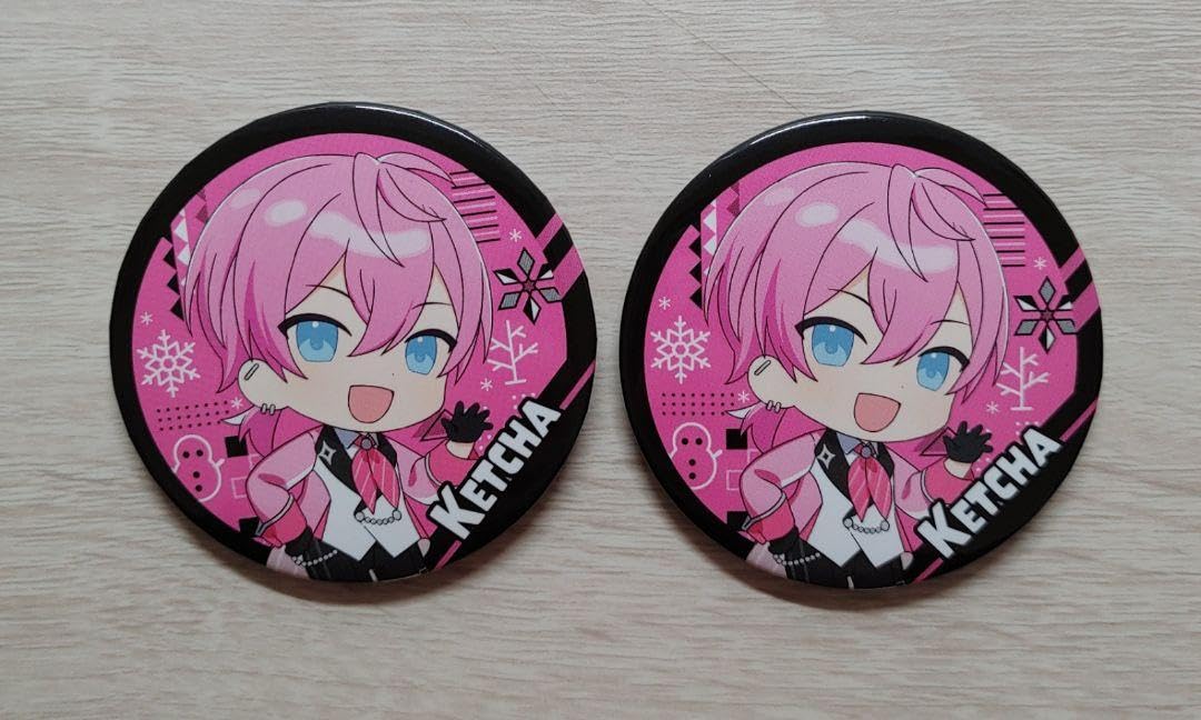 AMPTAKxCOLORS けちゃ BIG缶バッジ AMPTAKxCOLORS けちゃちぐ BIG缶