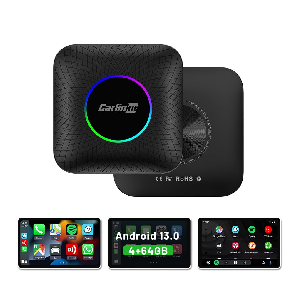 Amazon.co.jp: CarlinKit Tbox Ambient 4+64GB ワイヤレスCarPlay