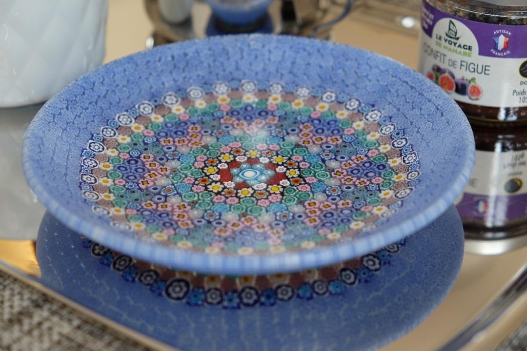 ベネチアンガラス ミルフィオリ プレート ムリーニ 江波冨士子/舩木倭