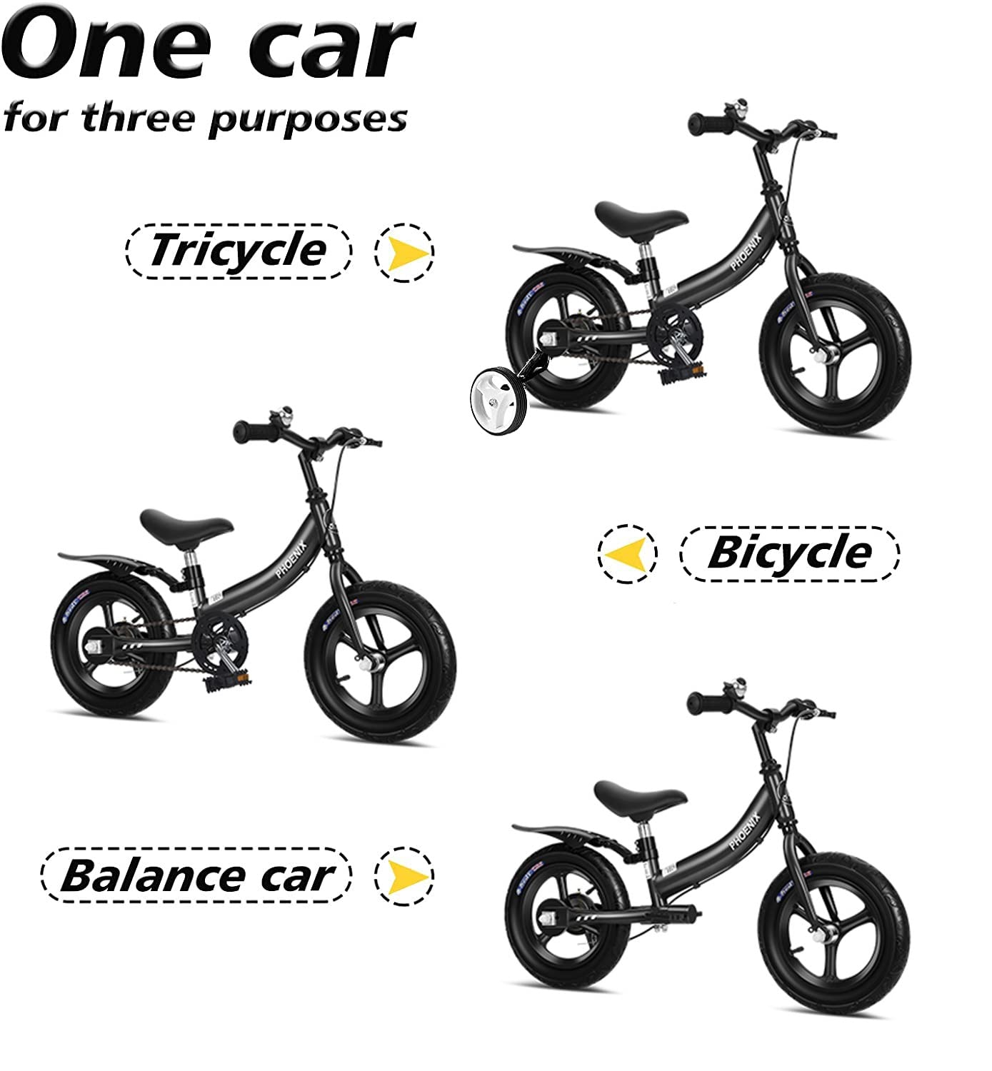 STRIDER バランスバイク 12インチ ブラック STRIDER スポーツ バランス