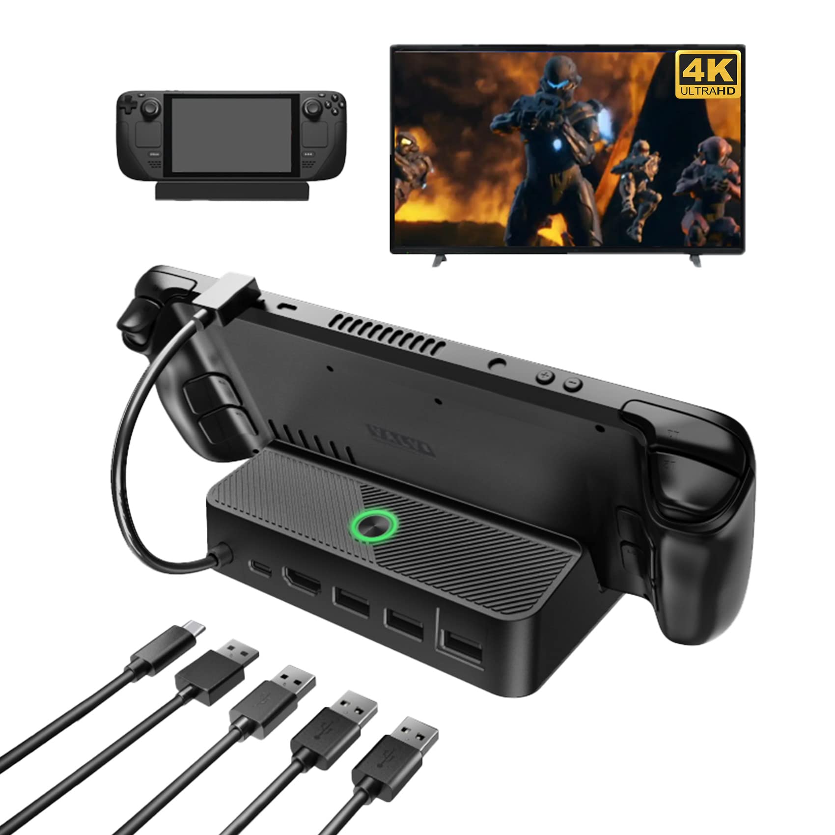 Amazon.co.jp: Steam Deck用ドック スチームデック専用ドック AOJAKI