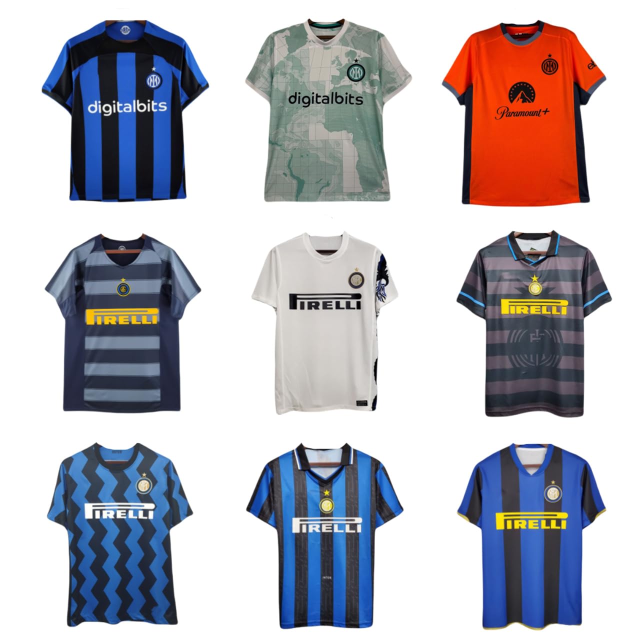 Amazon | 復古版 インテル・ミラノ ユニフォーム 各年 シーズン ホーム