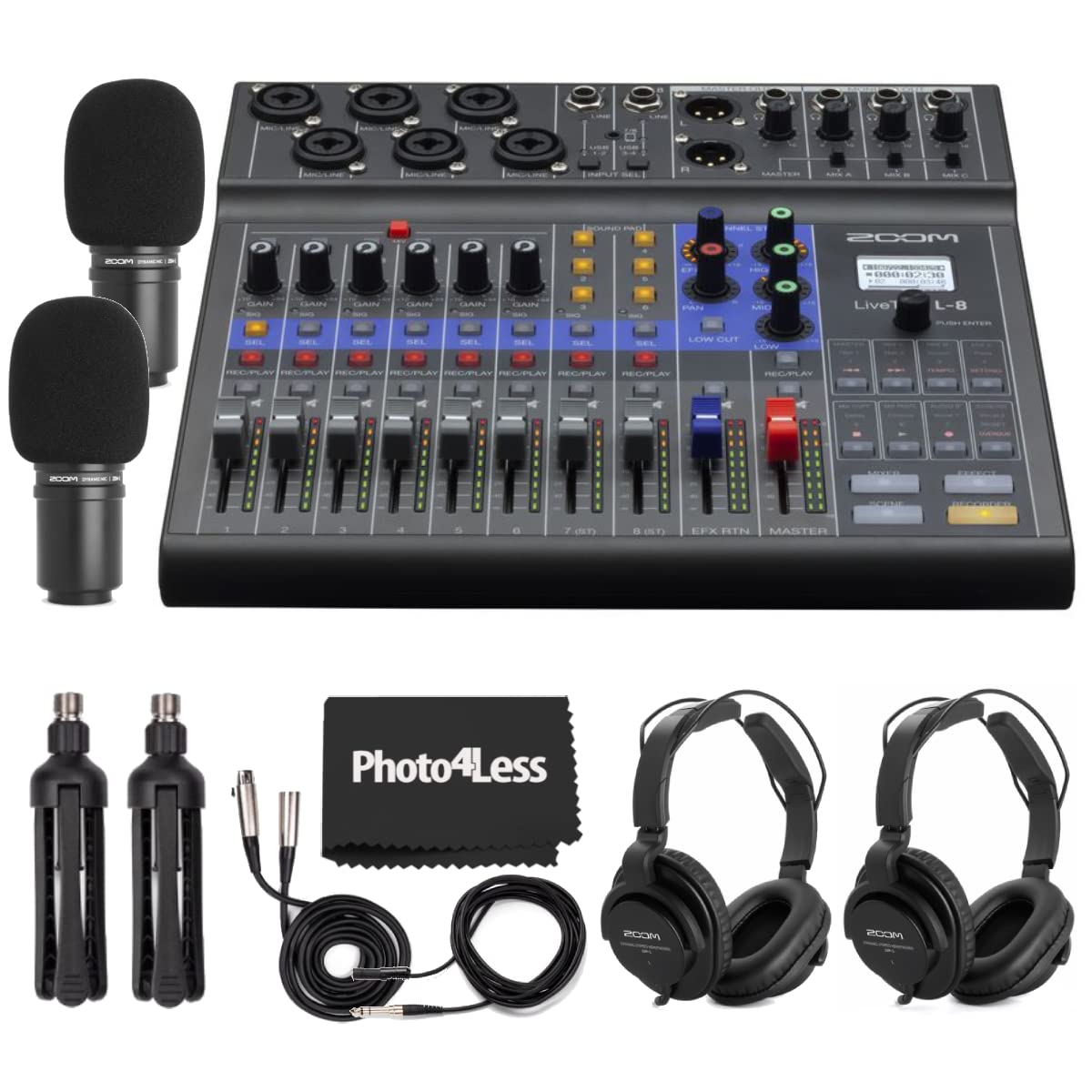 Amazon.com: Zoom LiveTrak L-8 Portable 8-Channel Digital Mixer and