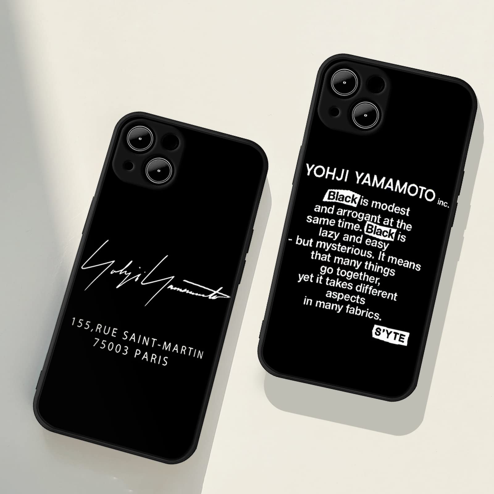 Amazon.co.jp: iphone13 用ヨウジヤマモト電話ケース iphone13 12 プロ